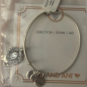 Alex and Ani Silver Divine Aid Bracelet